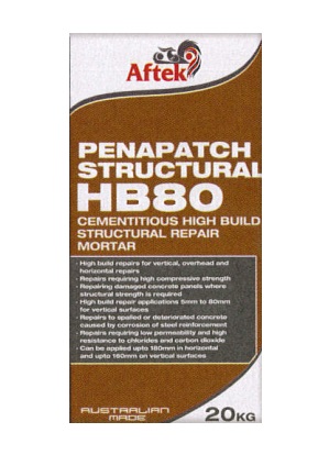 AFTEK - HB-80 STRUCTURAL REPAIR MORTAR GREY 20KILO 